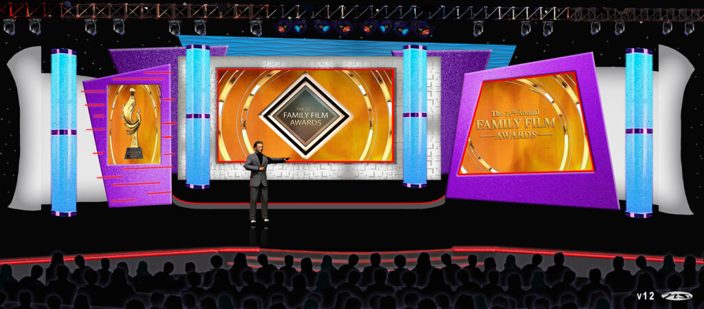 Set rendering for the 26th Annual Family Film Awards